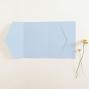 Preview: Pocketfold-Karte B6 seitlich Premium-Karton "Hellblau" Basic Line