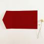 Preview: Pocketfold-Karte B6 seitlich Premium-Karton "Weihnachtsrot" Basic Line