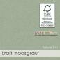 Passepartoutkarte rechteck 3-Fach DIN B6 in kraft moosgrau