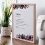 Preview: Definitionsposter "Liebe 2" | Geschenkidee | Personalisiert  | individuelles Bild | Wörterbuch
