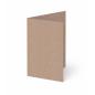 Trippelkarte - Leporello 220g/m² DIN B6 3-Fach in kraft rose