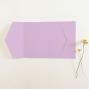 Preview: Pocketfold-Karte B6 seitlich Premium-Karton "Lavendel" Basic Line