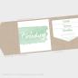 Preview: Einlegekarte "Watercolor-Brush | Pistazie" 13x9