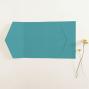 Preview: Pocketfold-Karte B6 seitlich Struktur-Karton "Struktur Lagunenblau" Basic Line