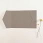 Preview: Pocketfold-Karte B6 seitlich Premium-Karton "Taupe" Basic Line