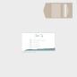 Preview: Einlegekarte "Watercolor-Brush | Petrol" 15x8