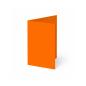 Trippelkarte - Leporello 240g/m² DIN A6 3-Fach in orange