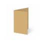 Trippelkarte - Leporello 220g/m² DIN A6 3-Fach in kraft sand