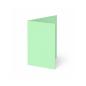 Trippelkarte - Leporello 240g/m² DIN A6 3-Fach in pastell grün