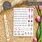 Preview: Kerzentattoos "Rosa Herzen" DIN A5 | Kerzensticker | Wasserschiebefolie | Kerzenaufkleber