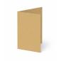 Trippelkarte - Leporello 220g/m² DIN B6 3-Fach in kraft sand