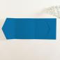 Pocketfold-Karte Quer-Format quadratisch (15x15) Premium-Karton "Pazifikblau" Basic Line