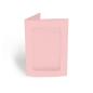 Passepartoutkarte rechteck 3-Fach DIN B6 in babypink