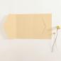 Preview: Pocketfold-Karte B6 seitlich Struktur-Karton "Struktur Sand" Basic Line