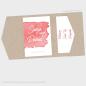 Preview: Einlegekarte "Watercolor-Brush | Rot" 15x6