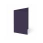 Trippelkarte - Leporello 225g/m² DIN A6 3-Fach in aubergine