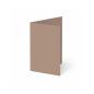 Trippelkarte - Leporello 220g/m² DIN A6 3-Fach in taupe