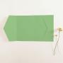 Preview: Pocketfold-Karte B6 seitlich Premium-Karton "Pistazie" Basic Line