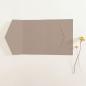 Preview: Pocketfold-Karte B6 seitlich Struktur-Karton "Struktur Taupegrau" Basic Line