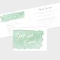 Preview: Einladung "Watercolor-Brush | Pistazie" DIN B6 Klappkarte