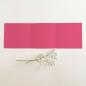 Trippel-Pocketfold-Karte quadratisch (15x15) Premium-Karton "Fuchsia" Basic Line