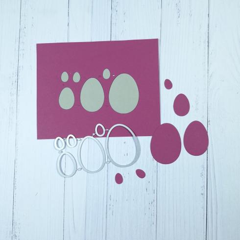 Preview: Kulricke Stanzschablone "Eier klein" Craft Die 