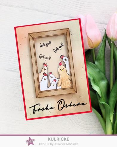 Kulricke Stanzschablone "Frohe Ostern" Craft Die | Stanze