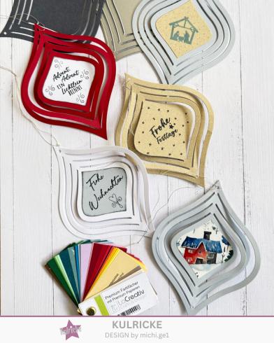 Preview: Kulricke Stanzschablone "Ornament Anhänger 3D" Craft Die 