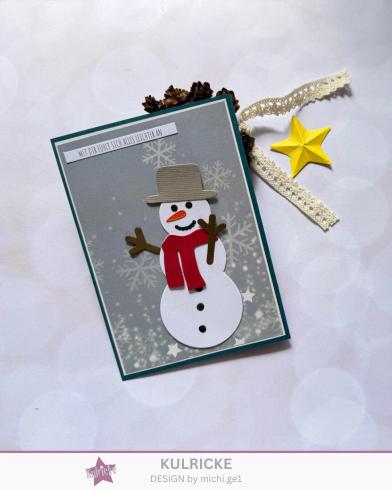 Preview: Kulricke Stanzschablone "Schneemannzeit" Craft Die 