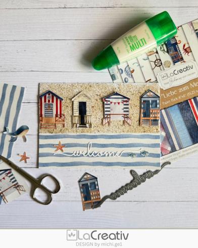 Preview: Kulricke Stanzschablone "Faltboot Welcome" Craft Die | Stanze