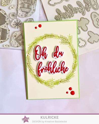 Preview: Kulricke Metall Stanzschablone Craft Die "Oh du Fröhliche"