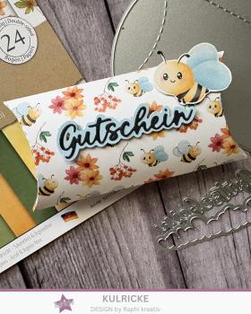 Preview: Kulricke Stanzschablone "Gutschein mit Schatten " Craft Die 