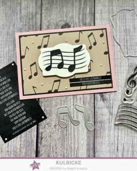 Preview: Kulricke Stanzschablone "Musiknoten" Craft Die 