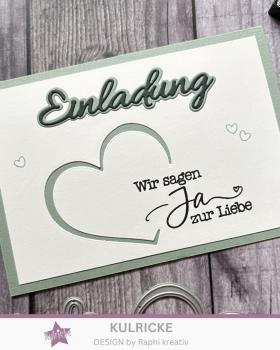Preview: Kulricke Stempel "Hochzeit für Immer" 10x10cm Clear Stamp