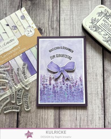 Kulricke Stempel "Lavendelglück" Clear Stamp