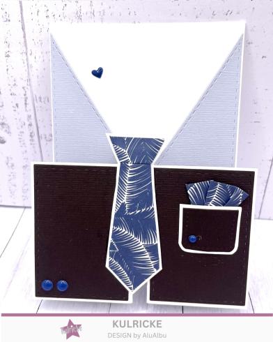 Preview: Kulricke Stanzschablone "3-Fach Karte" Craft Die