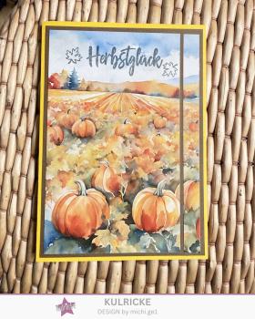 Preview: Kulricke Stempel "Herbstglück" 10x10cm Clear Stamp
