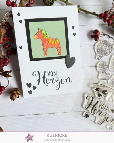 Preview: Kulricke Stempelset "Hygezeit" 10x10cm Clear Stamp 