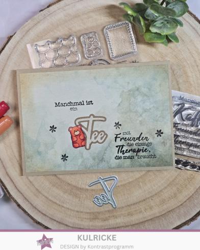 Preview: Kulricke Stanzschablone "Tee und Kakao" Craft Die 