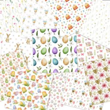 Preview: LaCreativ - Designpapier "Kleine Osterwelt" Paper Pack 6x6" - 24 Bogen