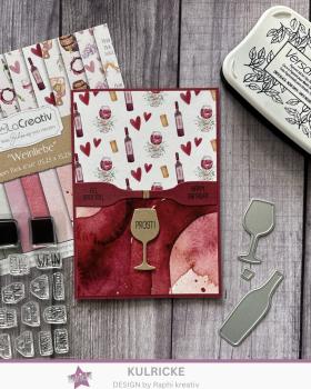 Preview: Kulricke Stanzschablone "Prost & Alles Gute" Craft Die 