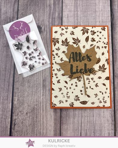 Preview: Kulricke Stempelset "Schmetterlingsgarten" A7 Clear Stamp