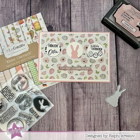 Preview: Kulricke Stempelset "Oster Label" +  Stanzschablone "Text Label"