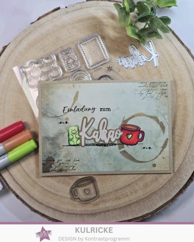 Preview: Kulricke Stanzschablone "Tee und Kakao" Craft Die 