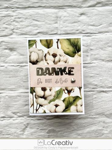 LaCreativ - Designpapier "Zarte Baumwollträume" Paper Pack 6x6" - 24 Bogen