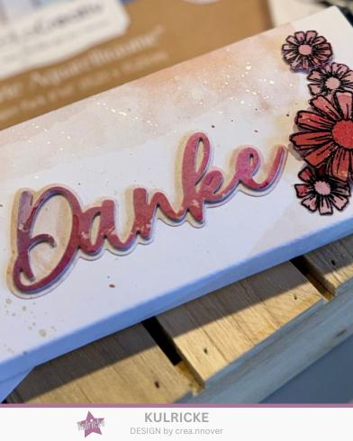 Kulricke Stanzschablone "Danke mit Schatten" Craft Die