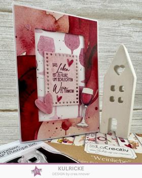 LaCreativ - Designpapier "Weinliebe" Paper Pack 6x6" - 24 Bogen