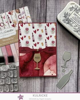 LaCreativ - Designpapier "Weinliebe" Paper Pack 6x6" - 24 Bogen
