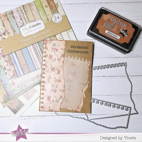 LaCreativ - Designpapier "Vintage Blumentraum" Paper Pack 6x6" - 24 Bogen