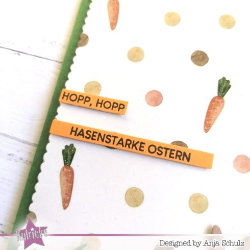 Kulricke Stempelset "Oster Label" +  Stanzschablone "Text Label"